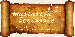 Anastasija Selimović vizit kartica